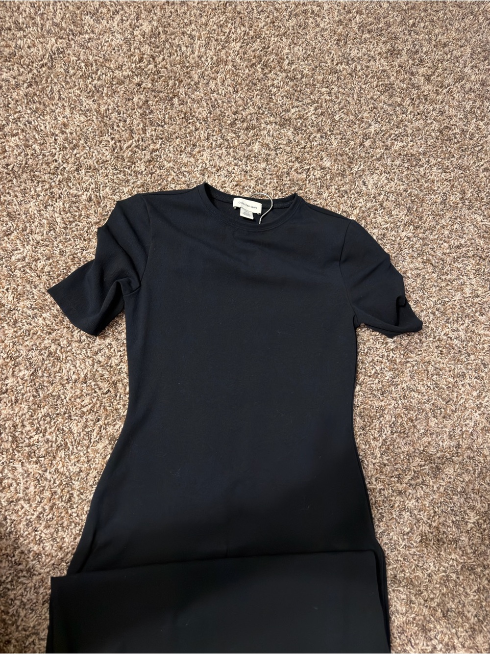 Calvin Klein Jeans Black Short Sleeve Crewneck Top